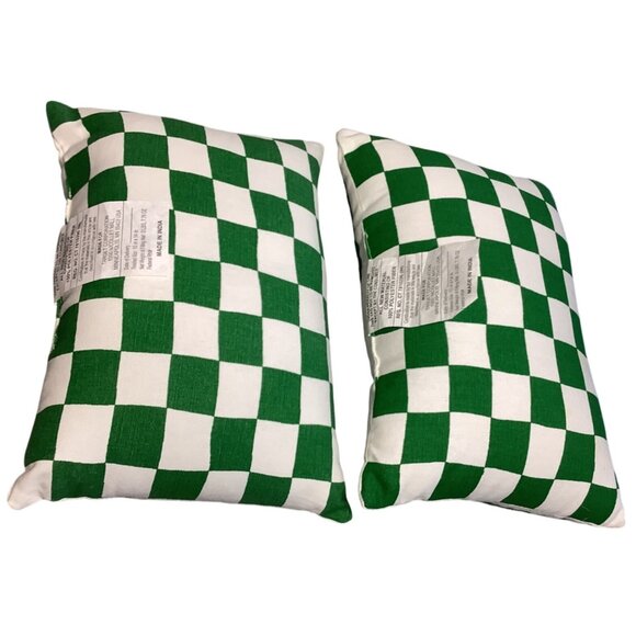 2 Tomato Decorative Pillow To-Mah-To Accent Lumbar 13" x 9" Embroidered Pillows - Picture 3 of 4